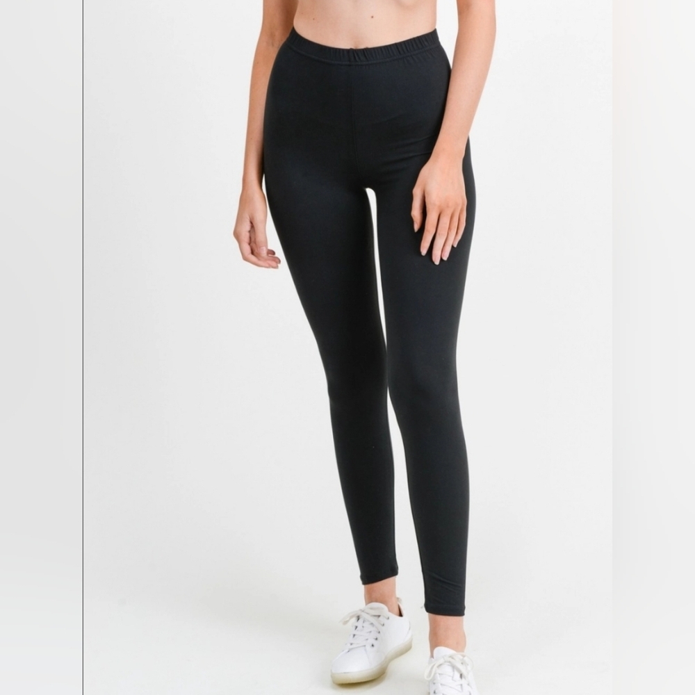 Cotton Bleu Everyday Leggings - Black